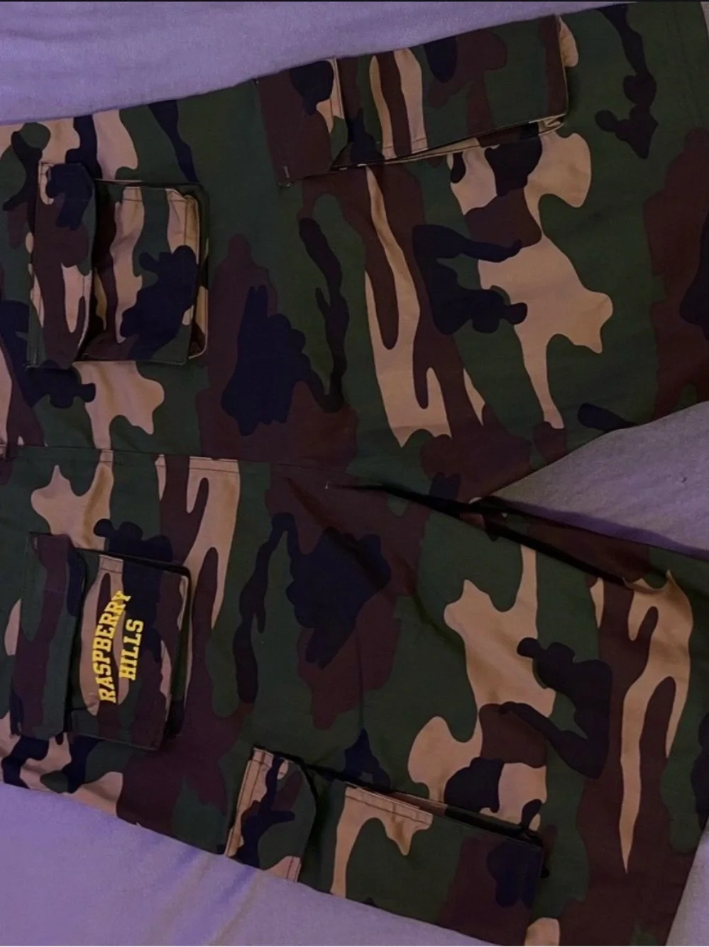 Men’s Green Camouflage Cargo Shorts